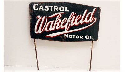 Lot 121 - A 'Castrol Wakefield Motor Oil' Advertising Sign