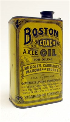 Lot 163 - An Ornate Oil Can for 'Boston Coach Axle Oil'
