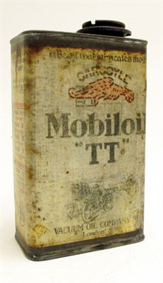 Lot 164 - A Quart-Capacity Pictorial Oil Can for 'Mobiloil TT' Oil