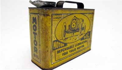 Lot 167 - A Rare Pictorial Half-Gallon Capacity Oil Can for 'Hoco Oils'