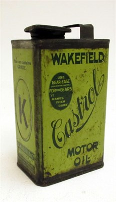 Lot 170 - A Very Rare 'Castrol K-Grade' Edwardian Oil Can