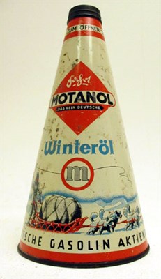 Lot 172 - A Cone-Shaped Quart-Capacity Oil Can for 'Motonal'