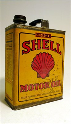Lot 183 - A One-Gallon Capacity Oil Can for 'Shell Motor Oil'