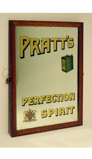 Lot 203 - A Rare Pre-War 'Pratts' Advertising Mirror