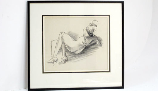 Lot 210 - An Original Charcoal Artwork by Charles Sykes
