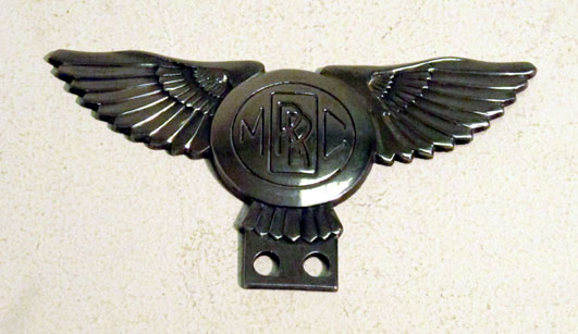 Lot 226 - An RRMC (Rolls-Royce Motor Club) Chromed Car Badge