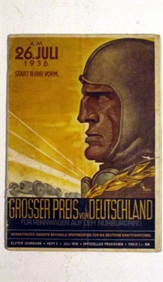 Lot 251 - A Rare Original Souvenir Programme from the 1936 German Grand Prix