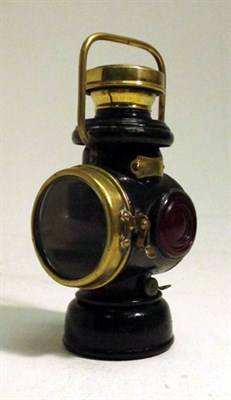 Lot 283 - A Brass 'Powell & Hammer' Rear Lamp