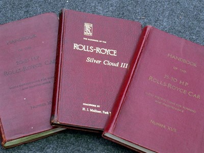 Lot 401 - Three Rolls-Royce Handbooks