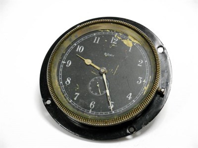 Lot 23 - A Smiths Black-Faced Mechanical Timeclock, c1920s