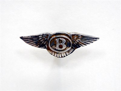 Lot 42 - A Silver Bentley Lapel Badge