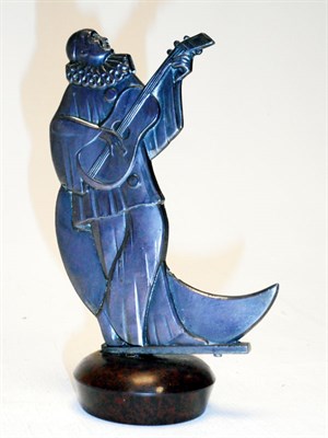 Lot 256 - 'Pierrot Playing his Guitar and Serenading Columbine'