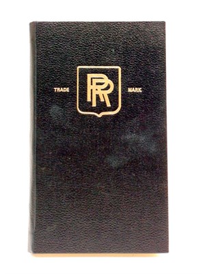 Lot 53 - Rolls-Royce 40/50 HP Silver Ghost Instruction Book