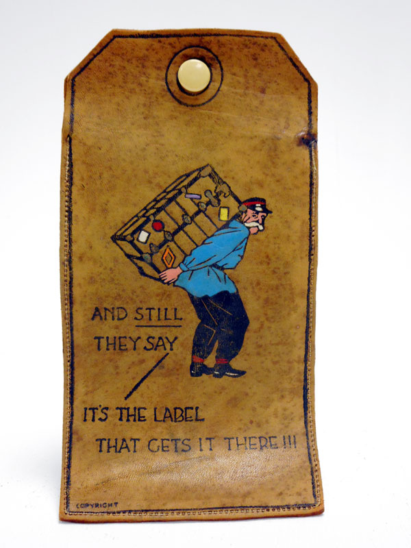 Lot 86 - A Pictorial Luggage Receipt Holder