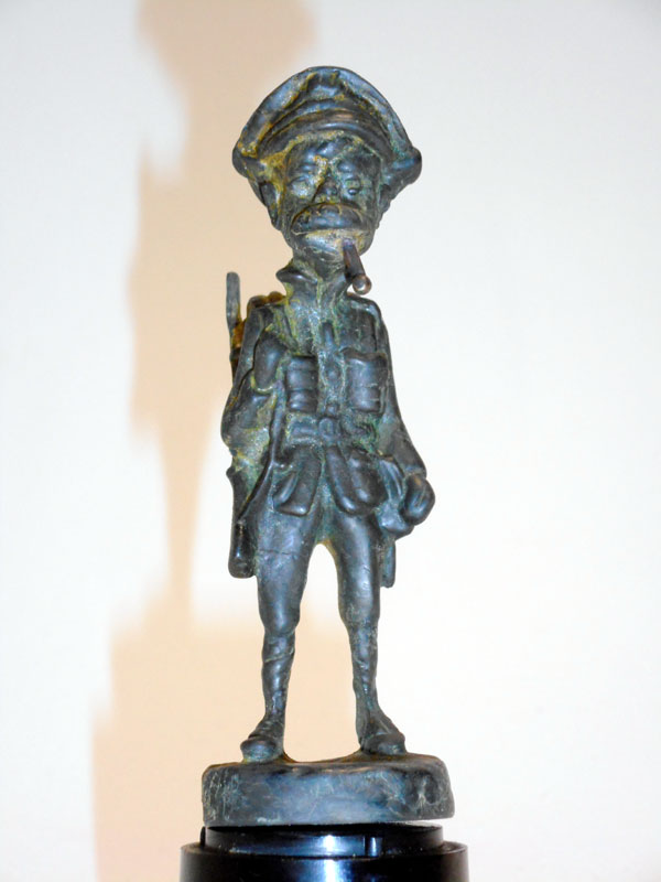 Lot 109 - Bronze WWI Standing 'Old Bill' Mascot