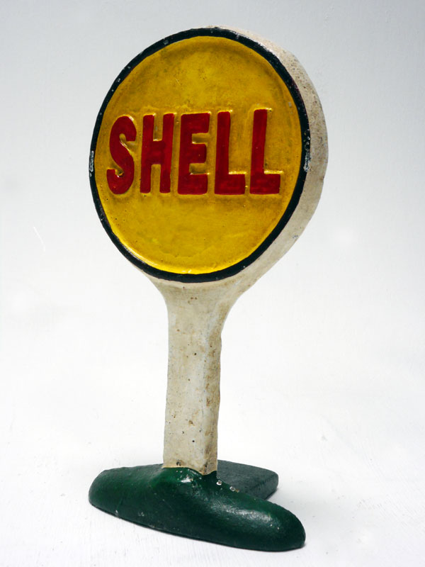 Lot 265 - An Unusual Shell Petrol Station Doorstop