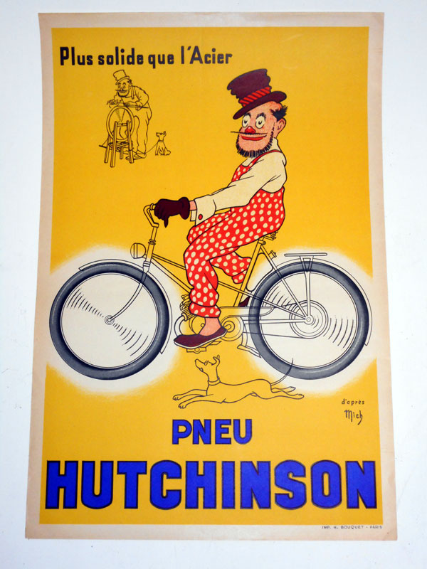 Lot 110 - A Rare 'Hutchinson Tyres' Advertising Poster