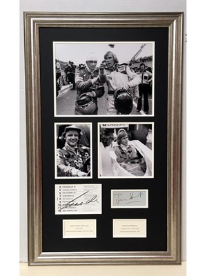 Lot 54 - James Hunt & Niki Lauda 'Rivals' Autograph Presentation