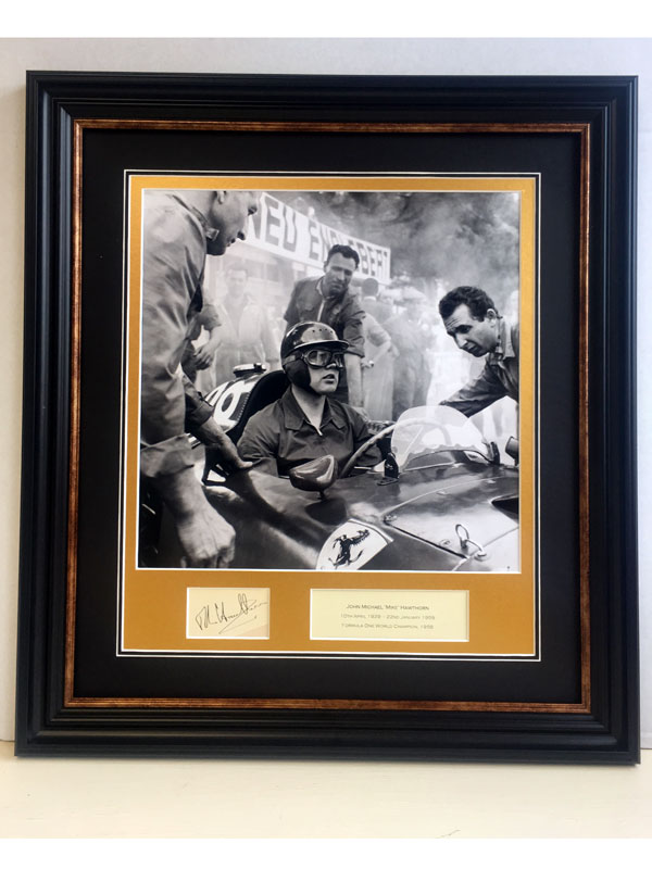 Lot 255 - Mike Hawthorn Autograph Presentation (1929 - 1959)