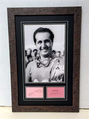 Lot 237 - Alberto Ascari Autograph Presentation (1918 - 1955)