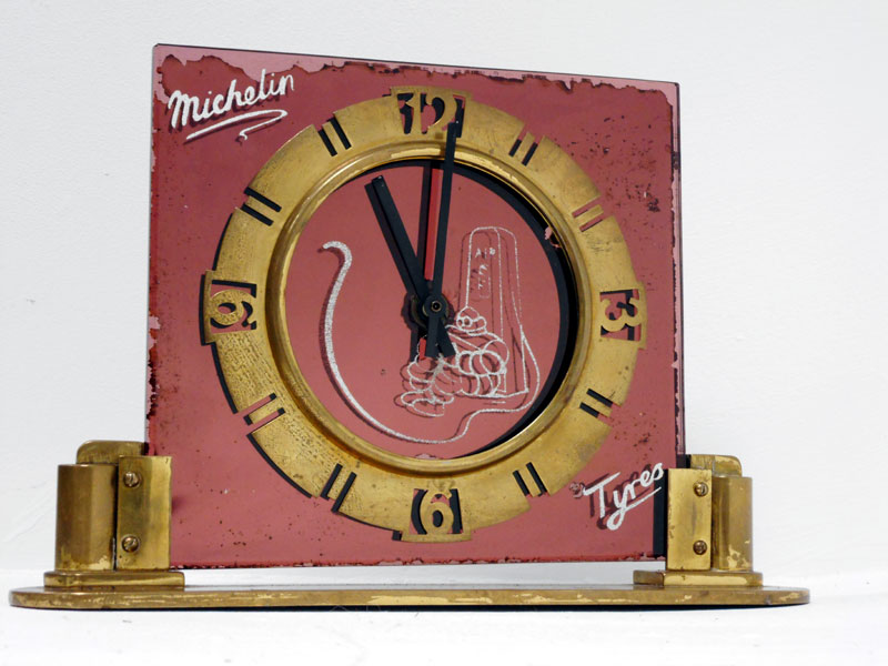 Lot 138 - A Rare Michelin Tyres Art-Deco Advertising Clock