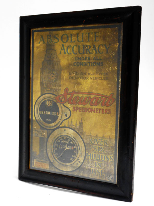 Lot 163 - A Rare and Early Stewart Speedometer Showcard