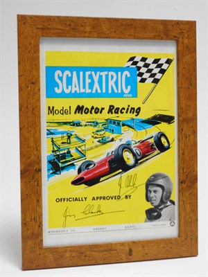 Lot 24 - A Scalextric Poster, Signed by Jim Clark