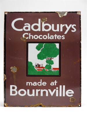Lot 65 - Cadburys Chocolate 'Factory' Enamel Sign