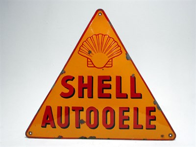 Lot 230 - Shell Motor Oil 'Autooele' Enamel Sign