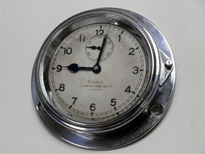 Lot 196 - An Eight Day Car Clock