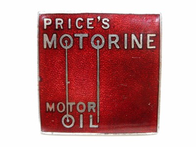 Lot 236 - A Rare Price's Motorine Motor Oil Lapel Badge