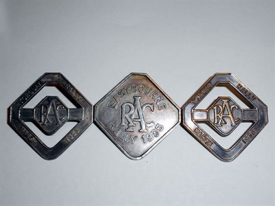 Lot 239 - Three Royal Automobile Club Lapel Badges