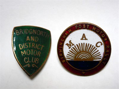 Lot 244 - Two Early Lapel Badges
