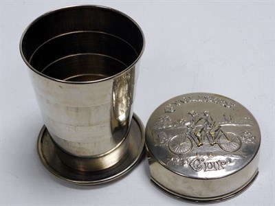 Lot 257 - A Telescopic Cyclist's Cup