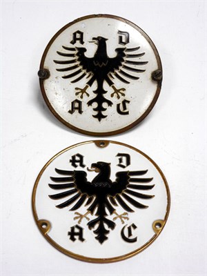 Lot 35 - A Pair of German A.D.A.C Badges