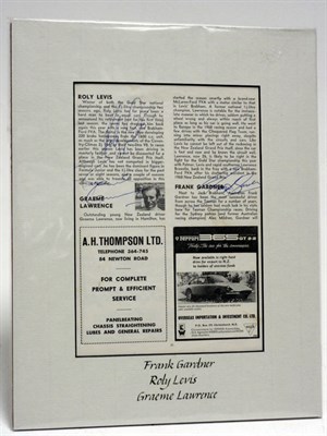Lot 254 - Motor Racing Autographs