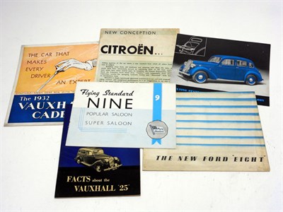 Lot 266 - Quantity of Pre-war Sales Brochures