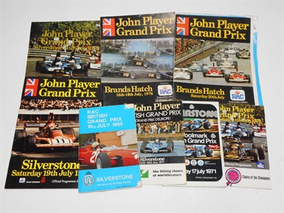 Lot 269 - Quantity of Motor Racing Programmes