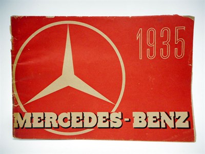 Lot 3 - 1935 Mercedes-Benz Sales Brochure