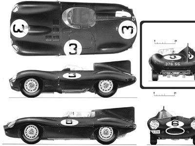 Lot 43 - Anthony Pritchard - 'The Jaguar D-Type'