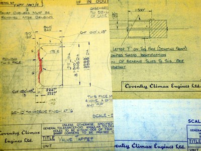 Lot 292 - Quantity of 'Coventry Climax' Blueprints