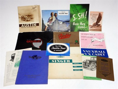 Lot 300 - Quantity of Pre-War British Sales Brochures