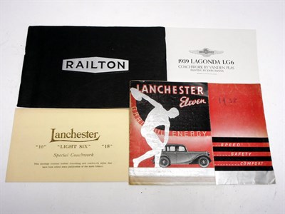 Lot 301 - Four Pre-War British Sales Brochures