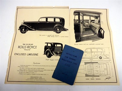 Lot 306 - Rolls-Royce Ephemera
