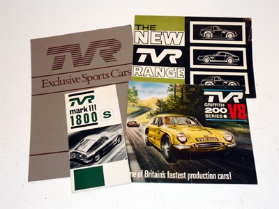 Lot 221 - Four Early TVR Sales Brochures