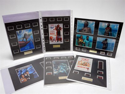 Lot 334 - Six James Bond 'Movie Frame' Mounted Presentations