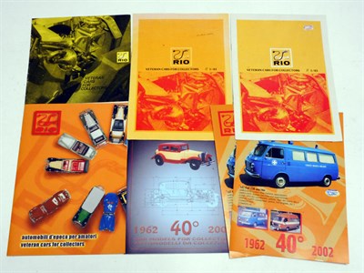 Lot 328 - Six 'Rio Models' Promotional Catalogues.