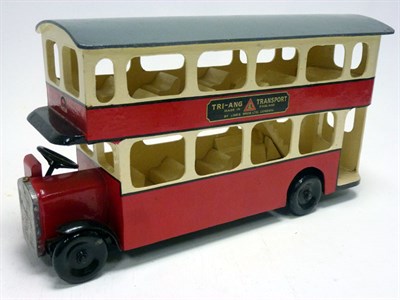 Lot 347 - A Triang Toys Wooden Bus