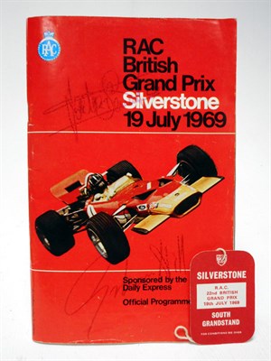 Lot 353 - Signed 1969 British Grand Prix Programme