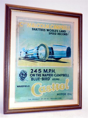 Lot 354 - A Wakefield Castrol Advertising Poster